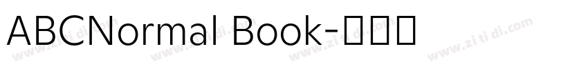 ABCNormal Book字体转换